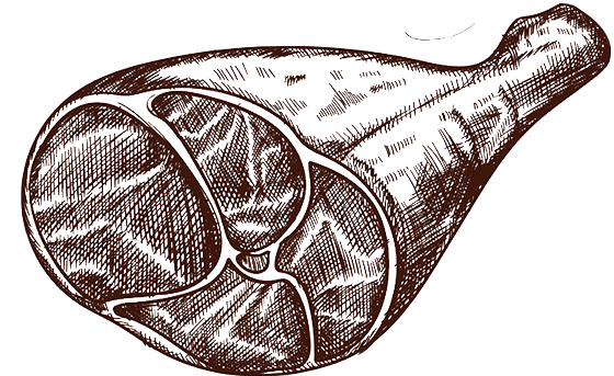 Victorian illustration of a ham hock
